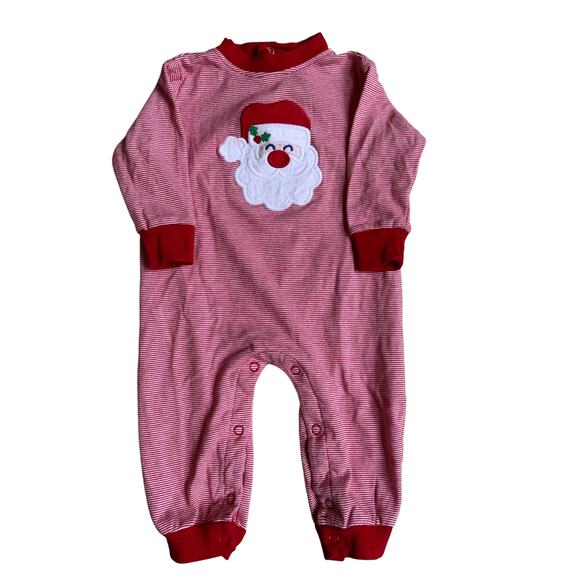 Bailey Boys Striped Santa outfit size 9 mo - Picture 1 of 3